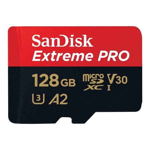 SanDisk 128GB Extreme PRO microSD UHS-I Card with Adapter