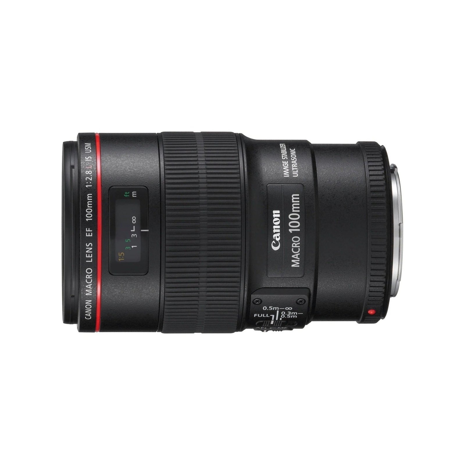 Canon EF 100mm f/2.8L Macro IS USM lens with red ring available in Lebanon at Zoom Photo Pro