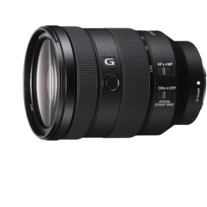 Sony FE 24-105mm f/4 G OSS Lens - Side view showing zoom ring and AF switch available in Lebanon