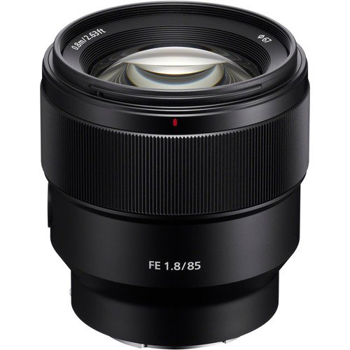 Sony FE 85mm f/1.8 lens standing upright, available in Lebanon at Zoom Photo Pro