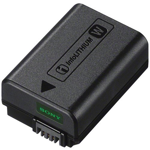 Electrical contacts on the Sony NP-FW50 battery
