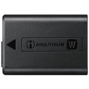 Genuine Sony NP-FW50 battery front view, available in Lebanon