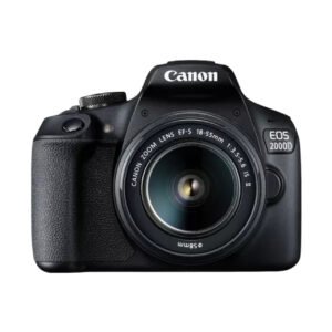 the Canon EOS 2000D with 18-55mm lens kit.