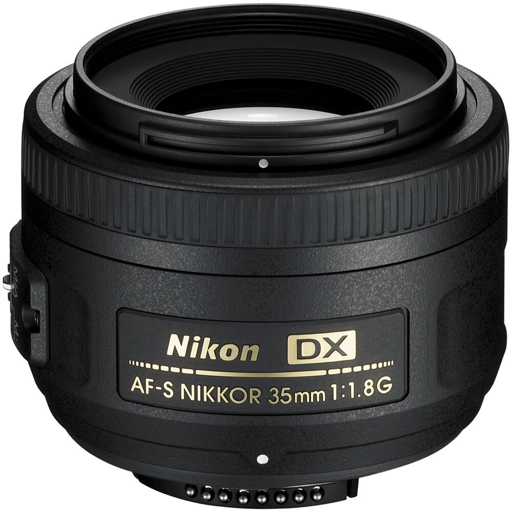Detail of the control ring texture on the Nikon 35mm f/1.8G DX