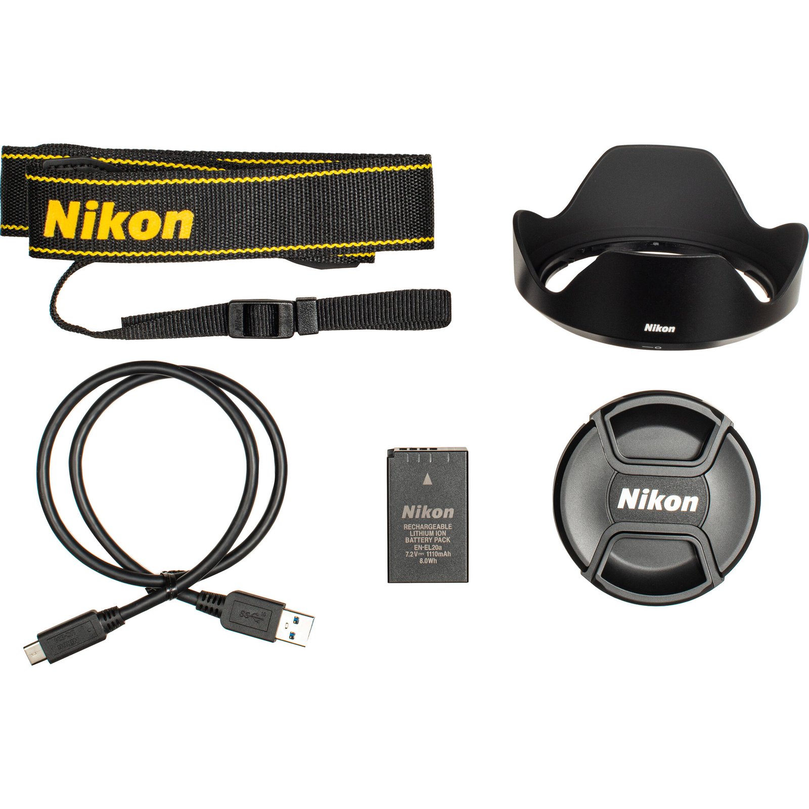 Everything included in the Nikon COOLPIX P1100 retail box, sold with official warranty in Beirut