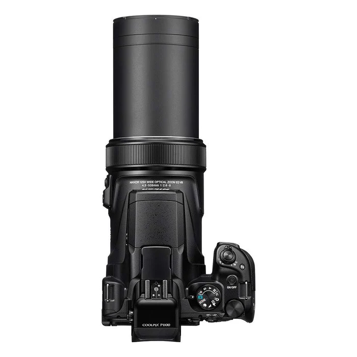 Nikon COOLPIX P1100 with its superzoom lens fully extended