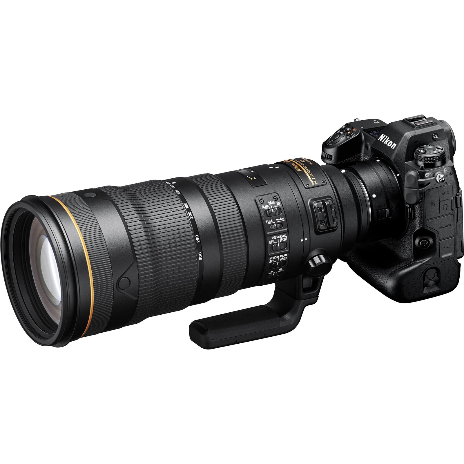 Nikon FTZ II adapting an F-mount NIKKOR lens to a Z body