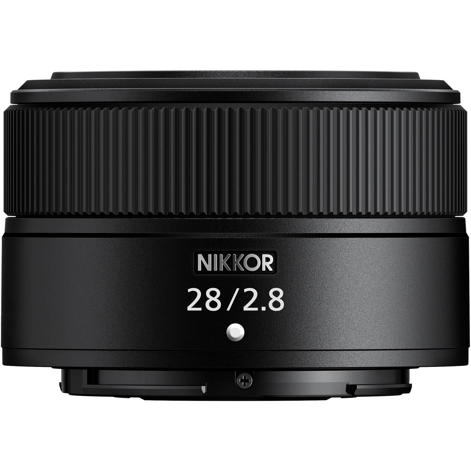 Nikon Z 28mm f/2.8 lens standing upright, available in Lebanon at Zoom Photo Pro