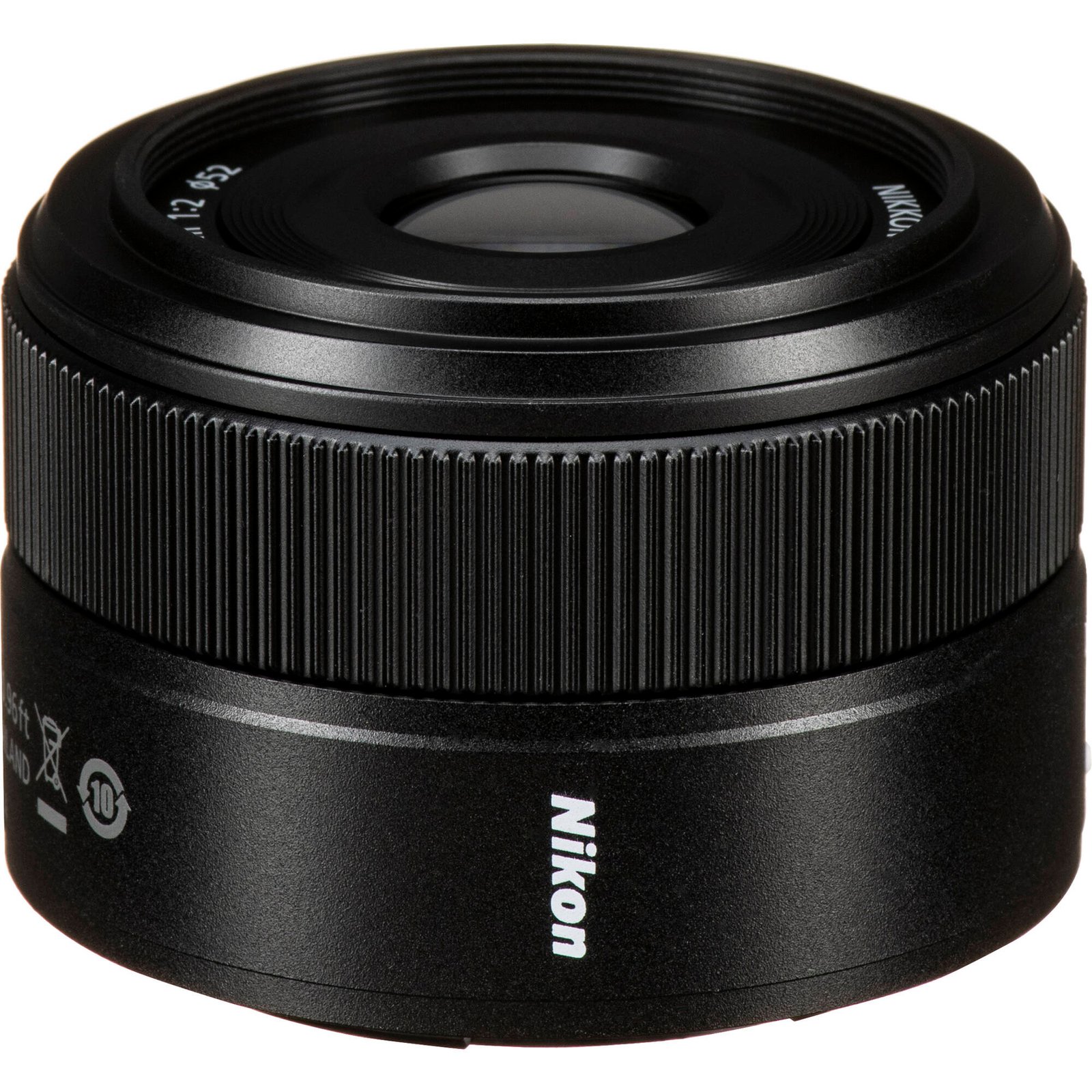 Detail of the control ring texture on the Nikon Z 40mm f/2