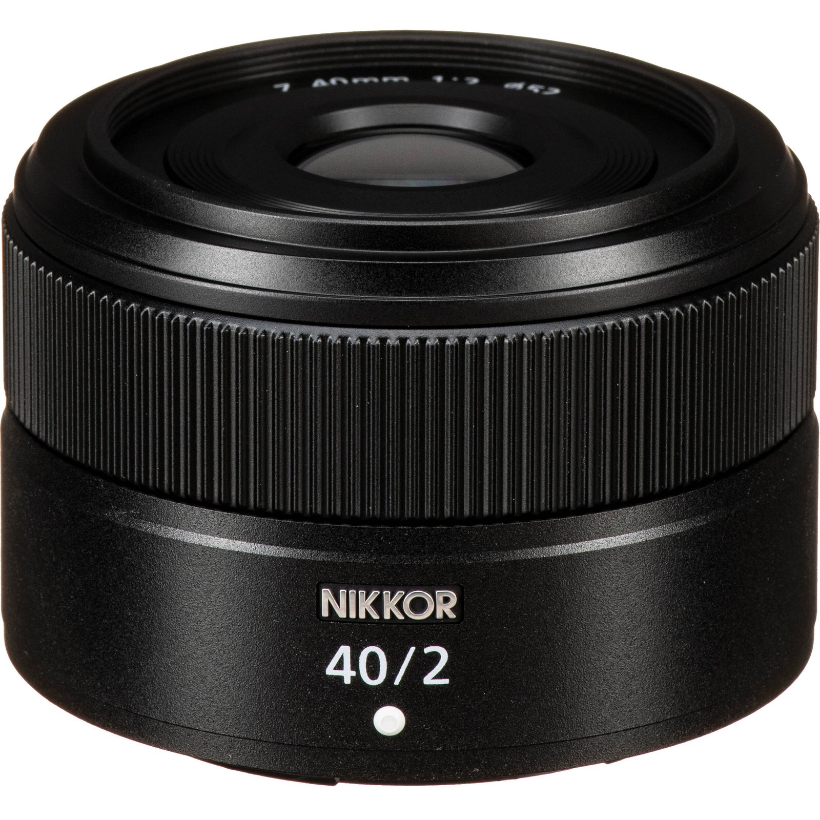 Nikon Z 40mm f/2 lens standing upright, available in Lebanon at Zoom Photo Pro
