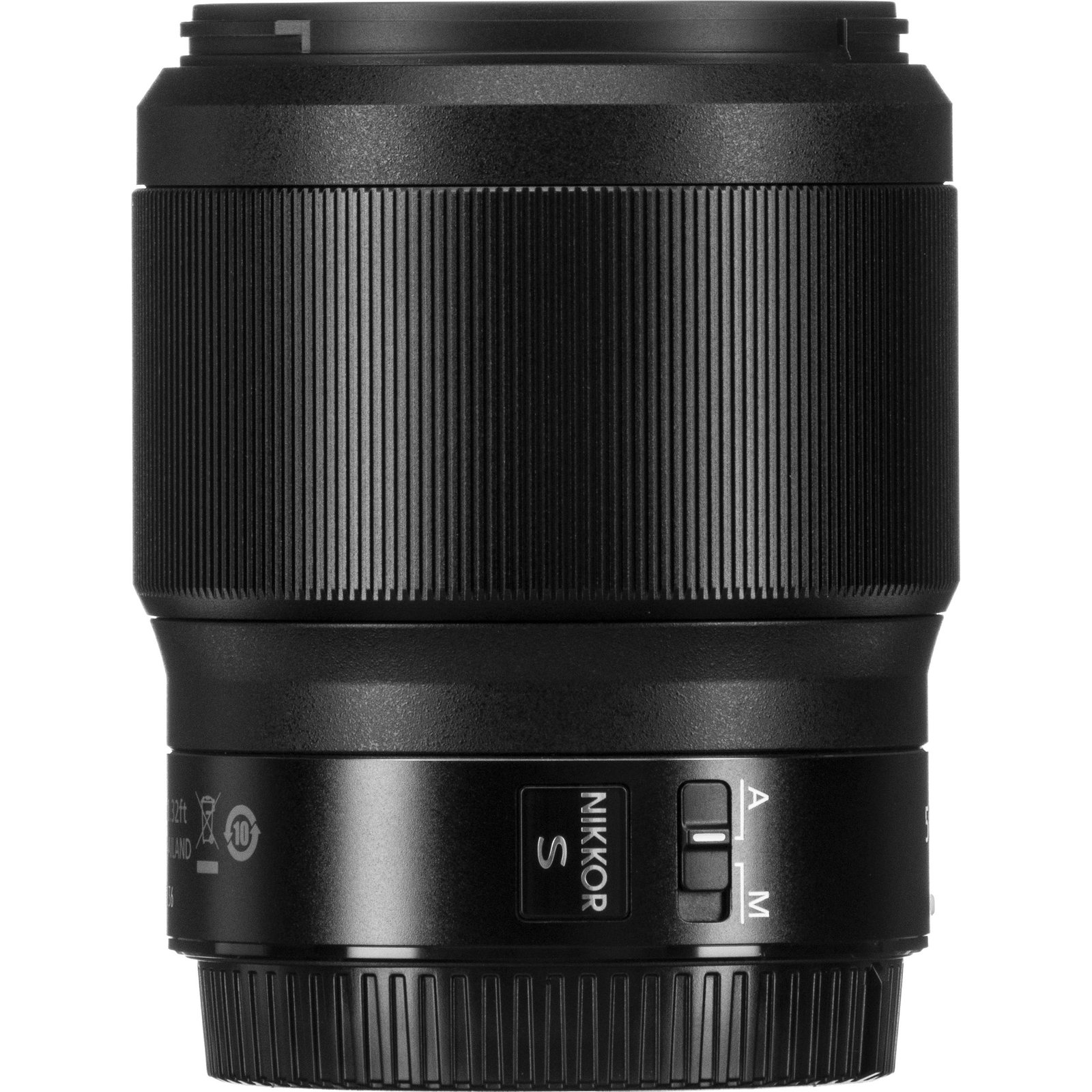 Detail of the control ring texture on the Nikon Z 50mm f/1.8 S