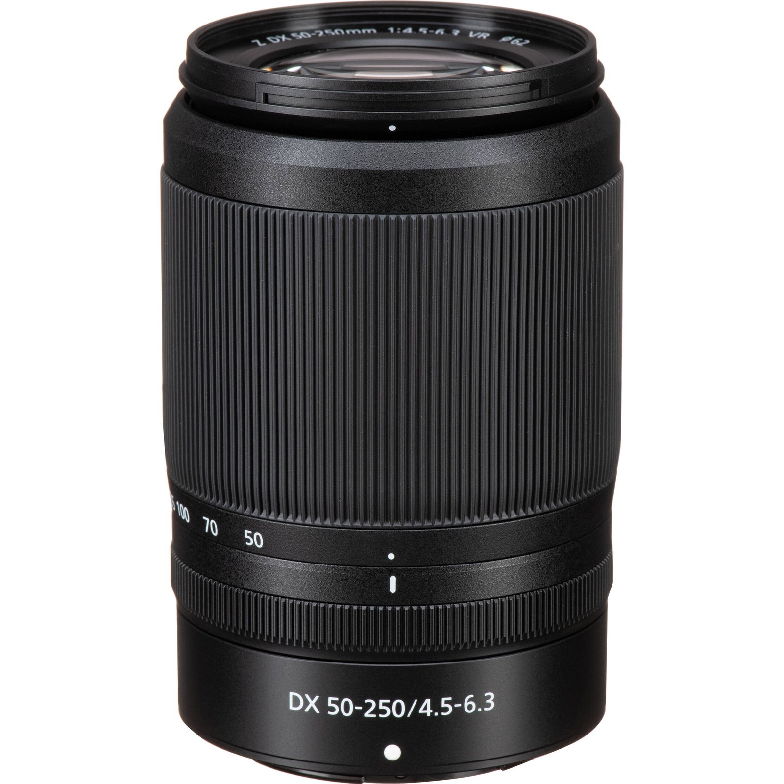 Nikon Z DX 50-250mm VR lens standing upright, available in Lebanon at Zoom Photo Pro