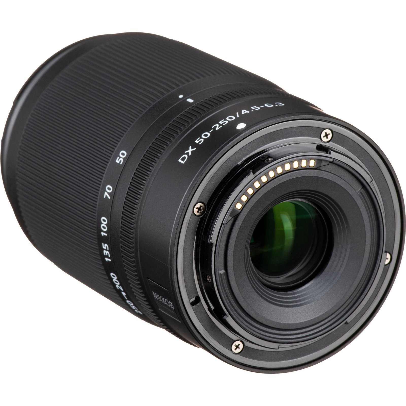 Rear lens mount and electronic contacts of the Nikon Z DX 50-250mm VR
