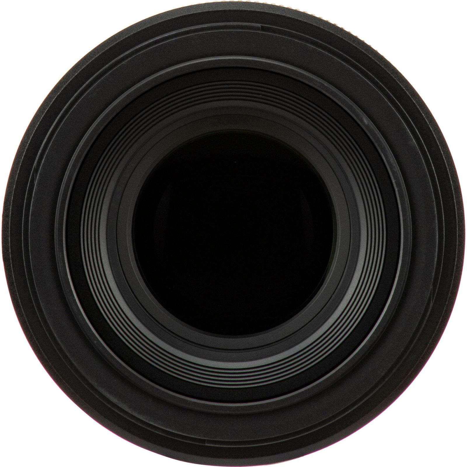Close-up of the front element and coatings of the Nikon Z MC 105mm VR S
