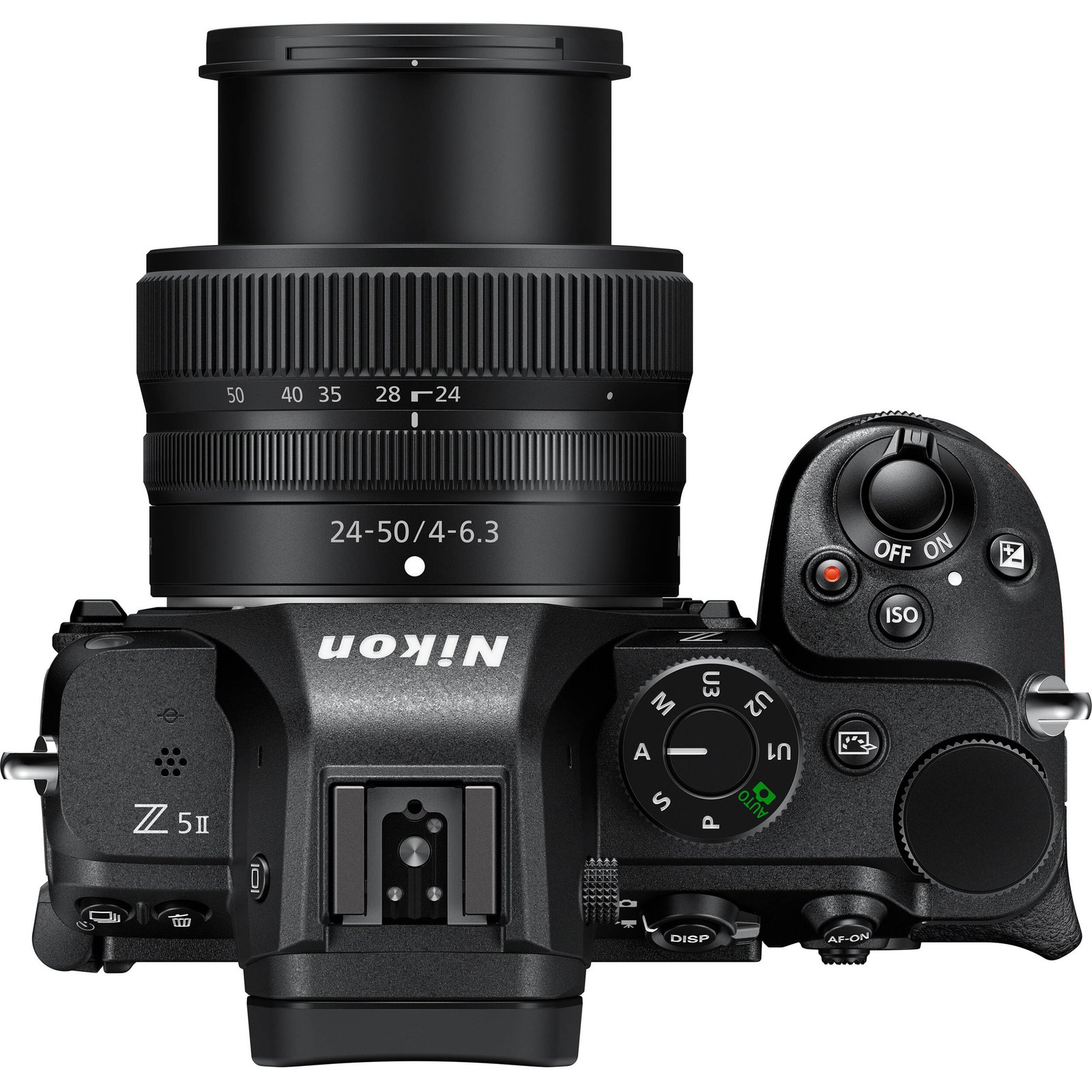 Top plate dials and controls of the Nikon Z5 II kit