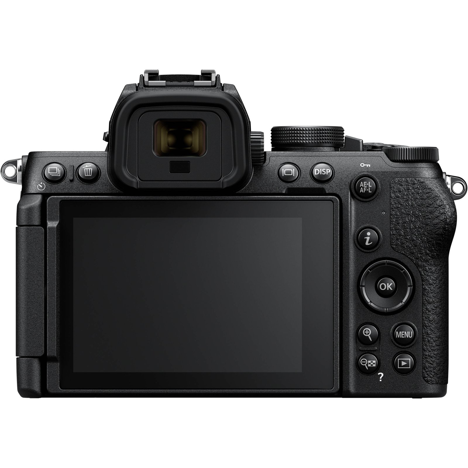 Rear LCD screen and button layout of the Nikon Z50 II