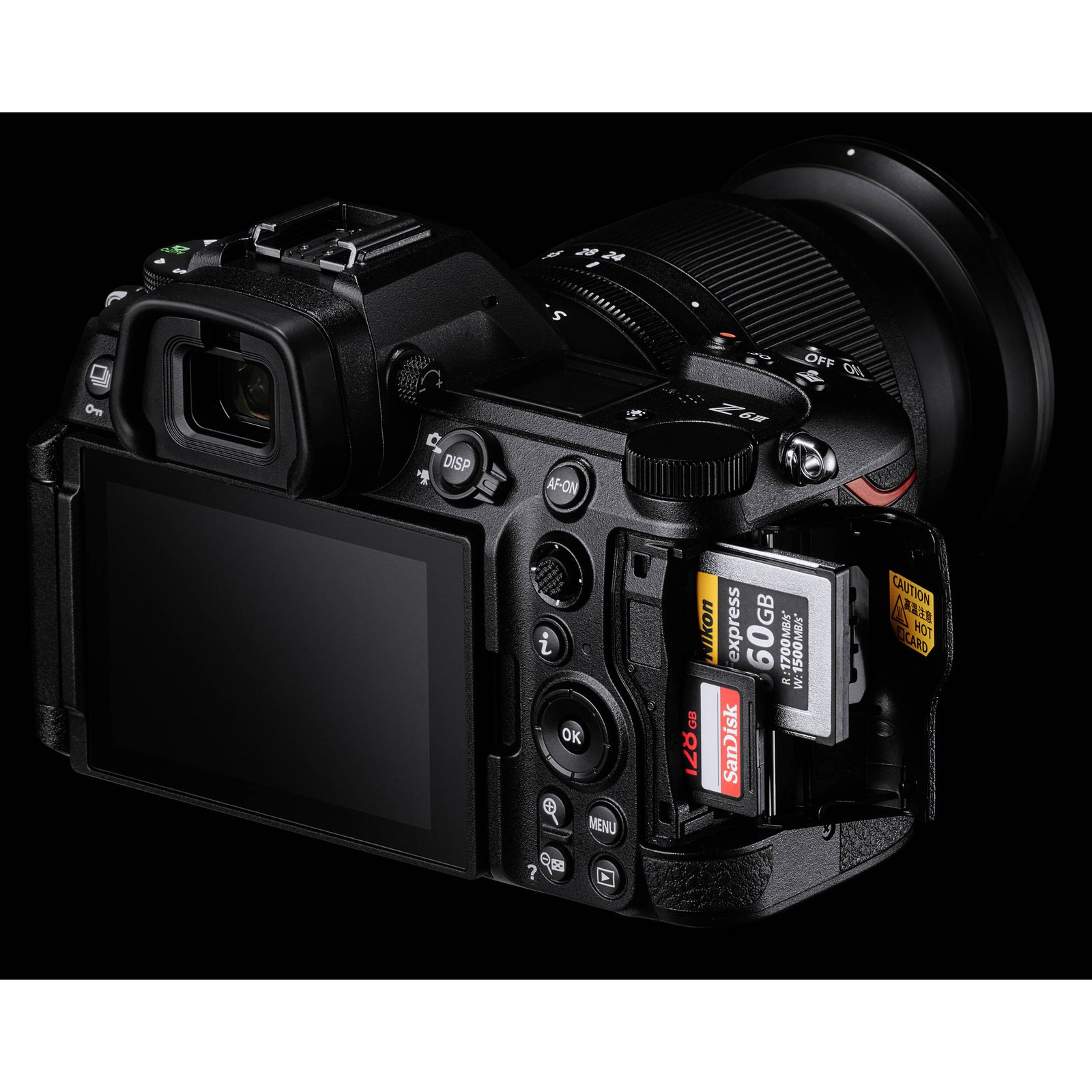Memory card slots of the Nikon Z6 III