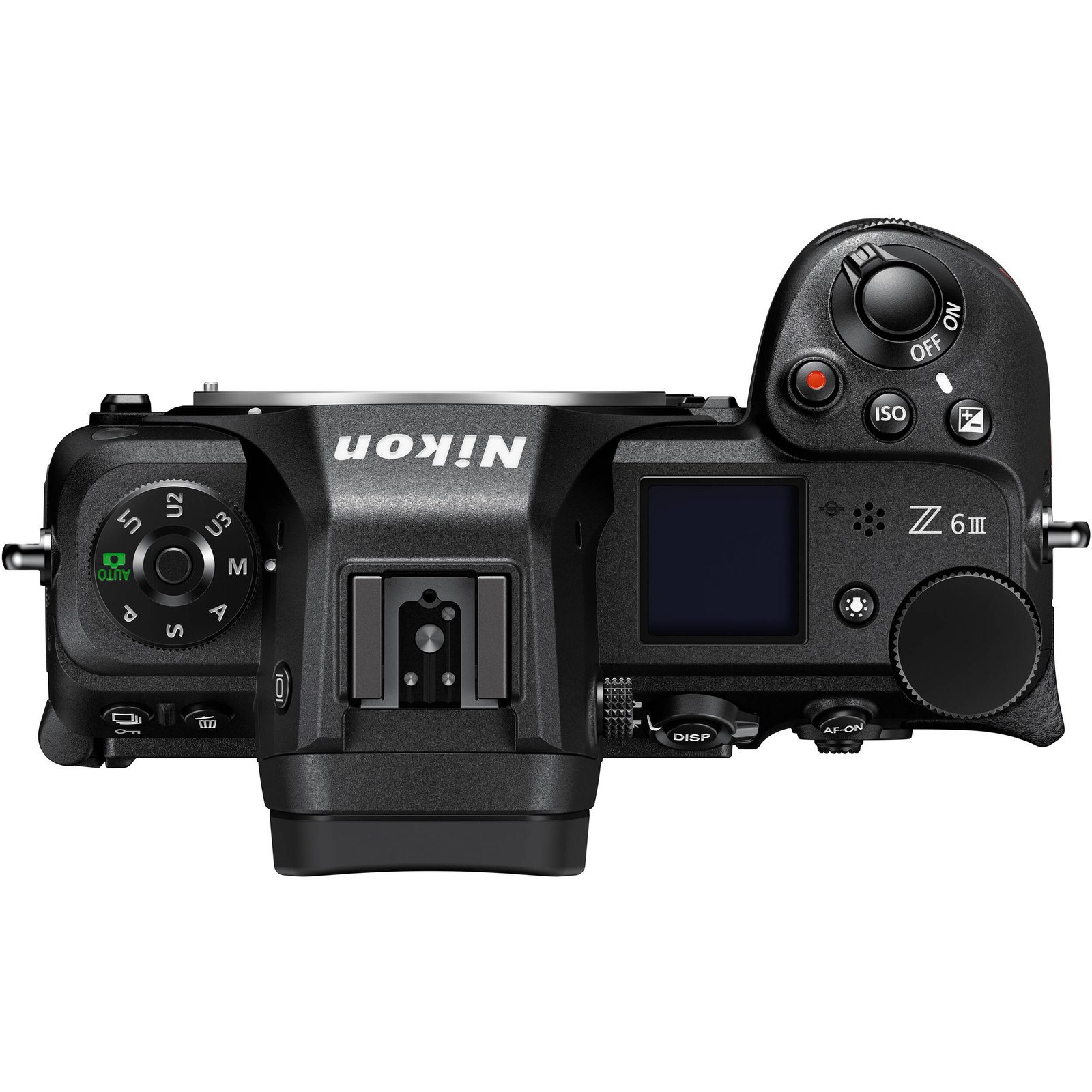 Top plate dials and controls of the Nikon Z6 III