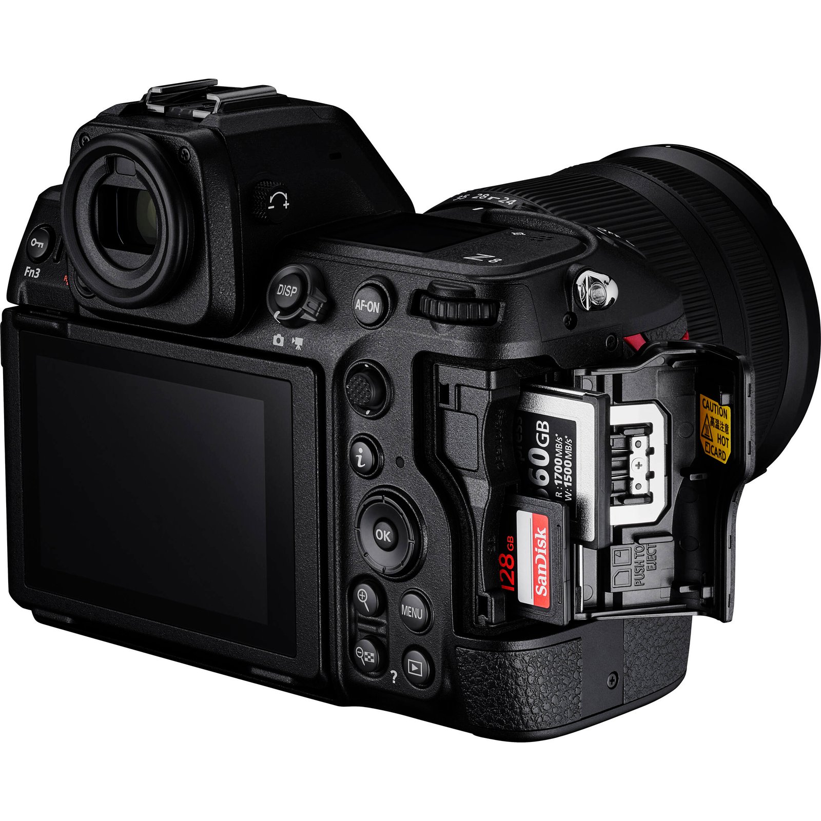 Memory card slots of the Nikon Z8
