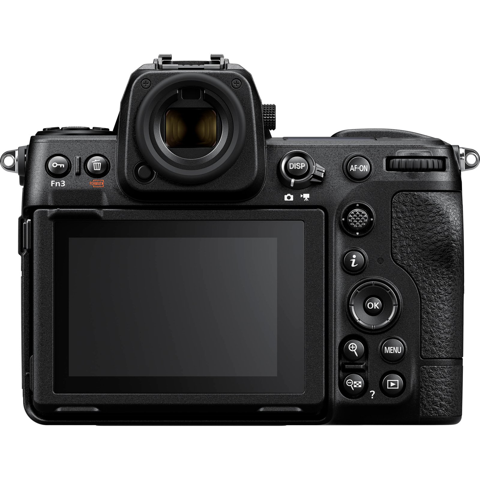 Rear LCD screen and button layout of the Nikon Z8