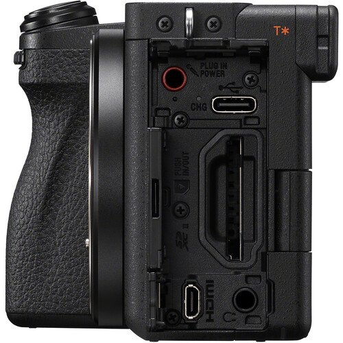 Side view exposing the microphone, headphone, and USB-C connectivity ports for professional accessories.