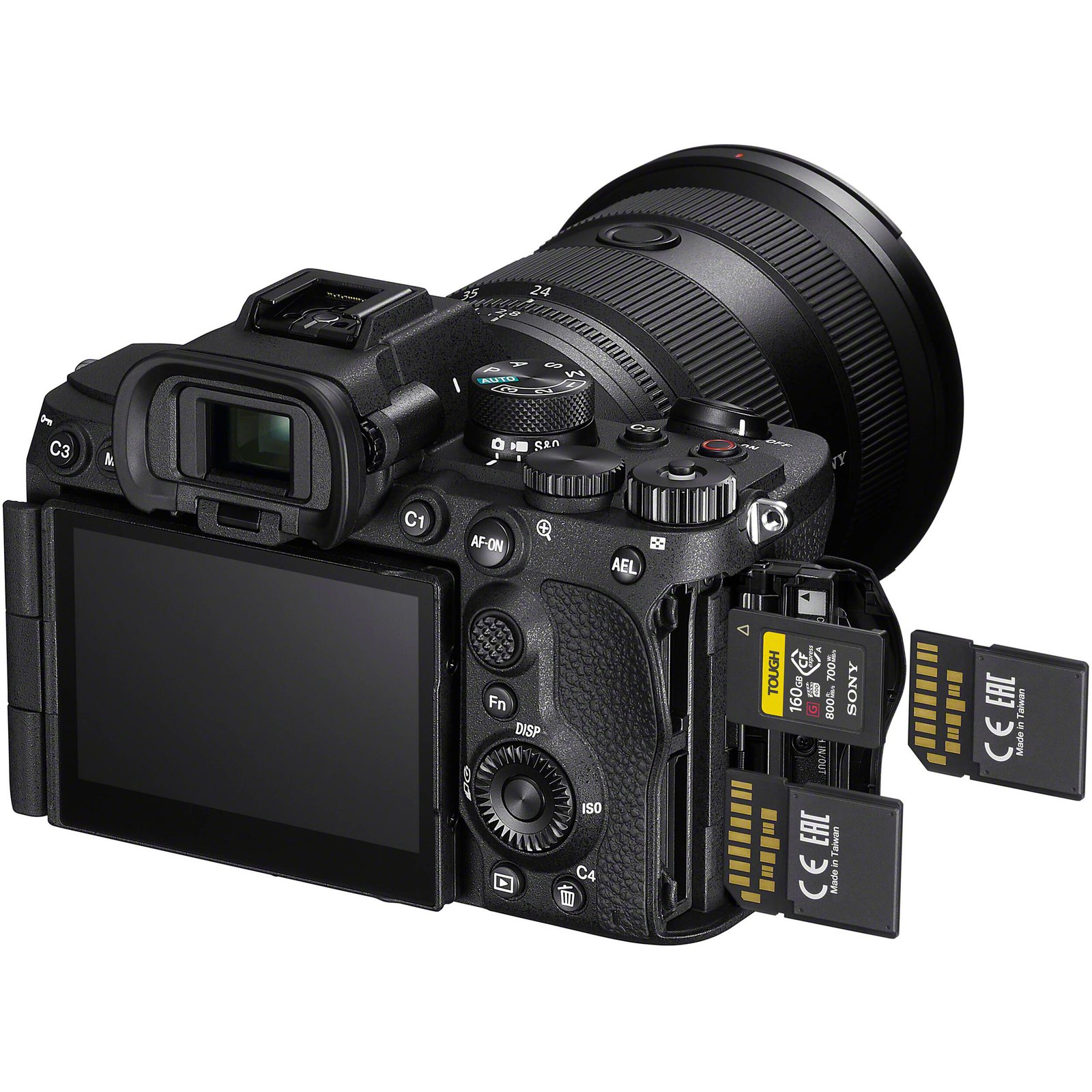 Dual memory card slots of the Sony a7 V