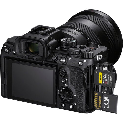 Dual memory card slots of the Sony a7S III
