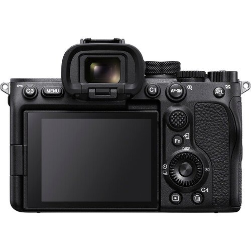 Rear LCD screen and button layout of the Sony a7S III