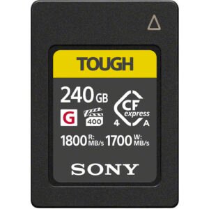 Sony 240GB CFexpress 4.0 Type A TOUGH card front, available in Lebanon