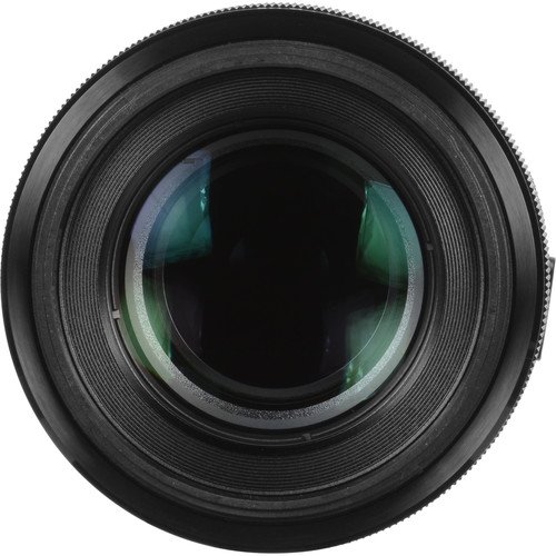 Close-up of the front element and coatings of the Sony FE 90mm Macro G