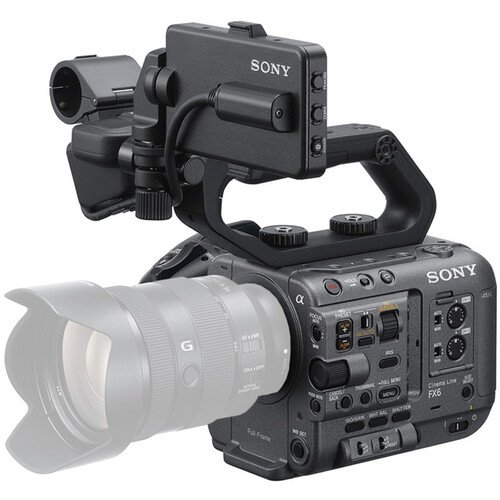 Sony FX6 front view, available in Lebanon at Zoom Photo Pro
