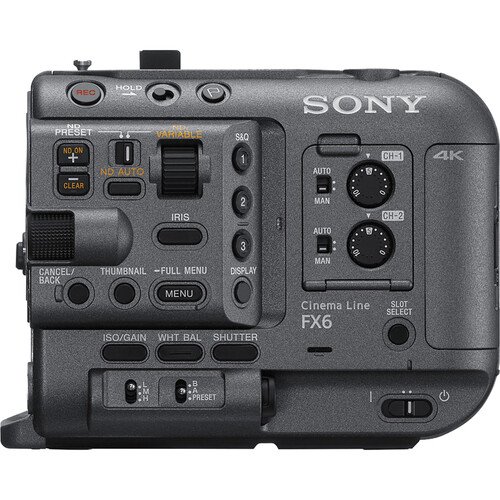 Side controls of the Sony FX6