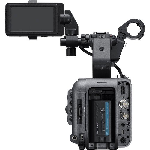 Rear LCD screen and button layout of the Sony FX6