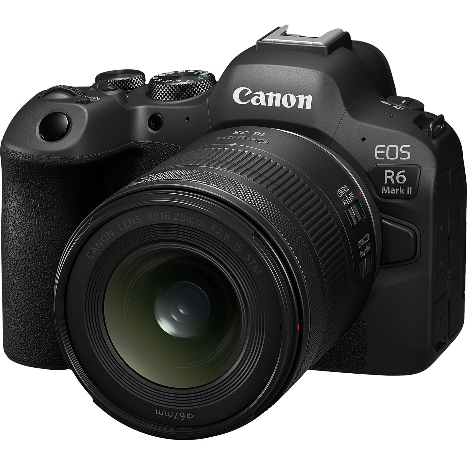 The Canon RF 16-28mm f/2.8 IS STM Lens mounted on a Canon camera body
