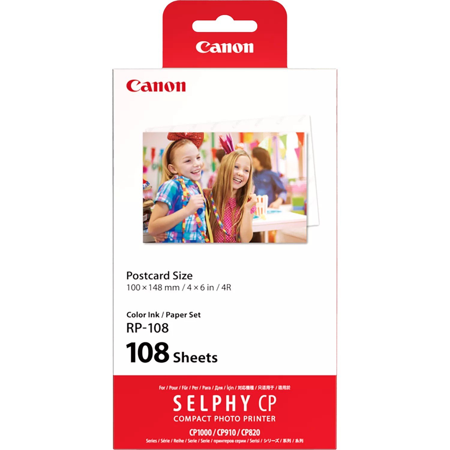 The Canon RP-108 Color Ink and Paper Set box, available in Lebanon