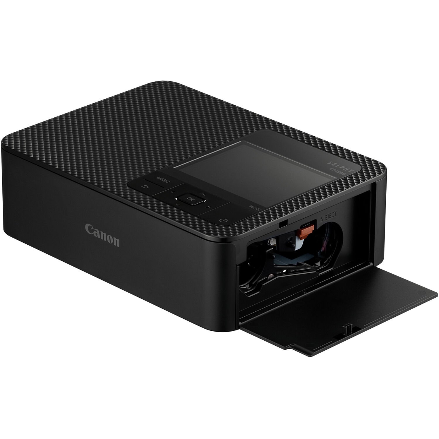 The ink compartment on the Canon SELPHY CP1500 Compact Photo Printer (Black)